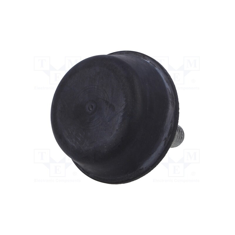 1 pcs x ELESA+GANTER - DVB.6-50-20-M10-40-70 - Vibroisolation foot, Ø: 50mm, Shore hardness: 70±5, 3007N, 601N/mm