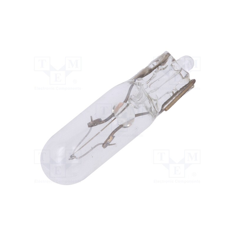 10 pcs x LUCAS - LLB286T - Filament lamp: automotive, W2x4,6d, transparent, 12V, 1.2W, LLB