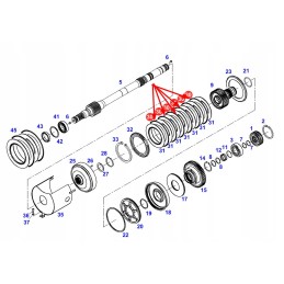Fendt drive clutch outer plate 82210001013