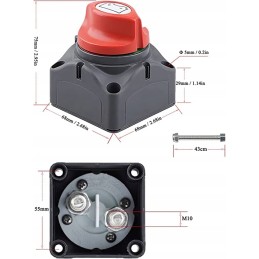 Ground current switch, battery lever, disconnector