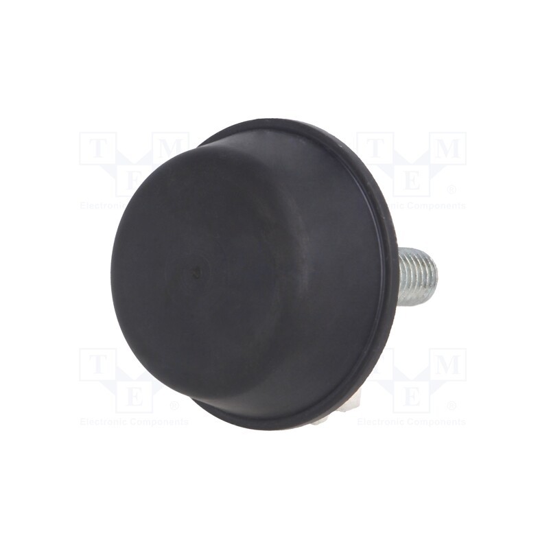 1 pcs x ELESA+GANTER - DVB.6-50-20-M10-40-55 - Vibroisolation foot, Ø: 50mm, Shore hardness: 55±5, 2.31kN, L: 20mm