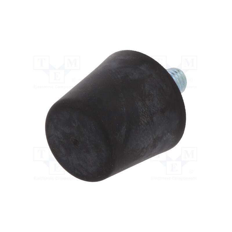 1 pcs x ELESA+GANTER - DVB.6-38-35-M10-20-40 - Vibroisolation foot, Ø: 38mm, Shore hardness: 40±5, 840N, 96N/mm