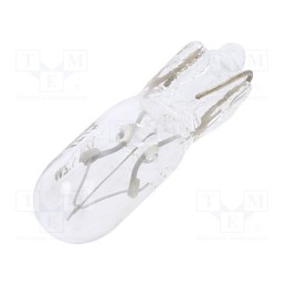 10 pcs x ELTA - EB0286T - Filament lamp: automotive, W2x4.6d, transparent, 12V, 1.2W