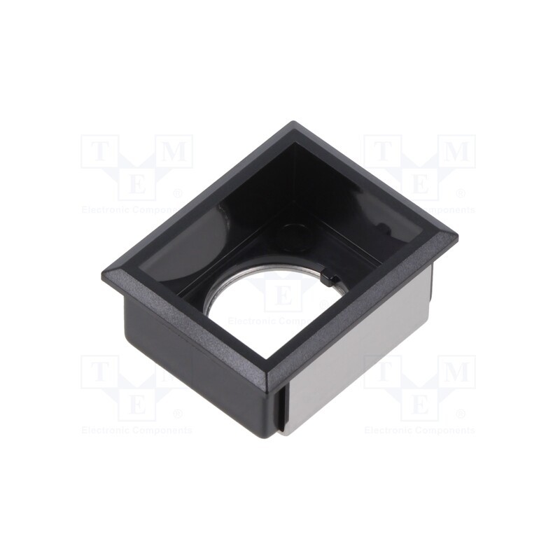 1 pcs x EAO - 61-9931.0 - Button holder, 22mm, 61, 21x27mm, Face dim: 24x30mm, Body: black