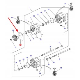 016861011020 hydraulic pump seal