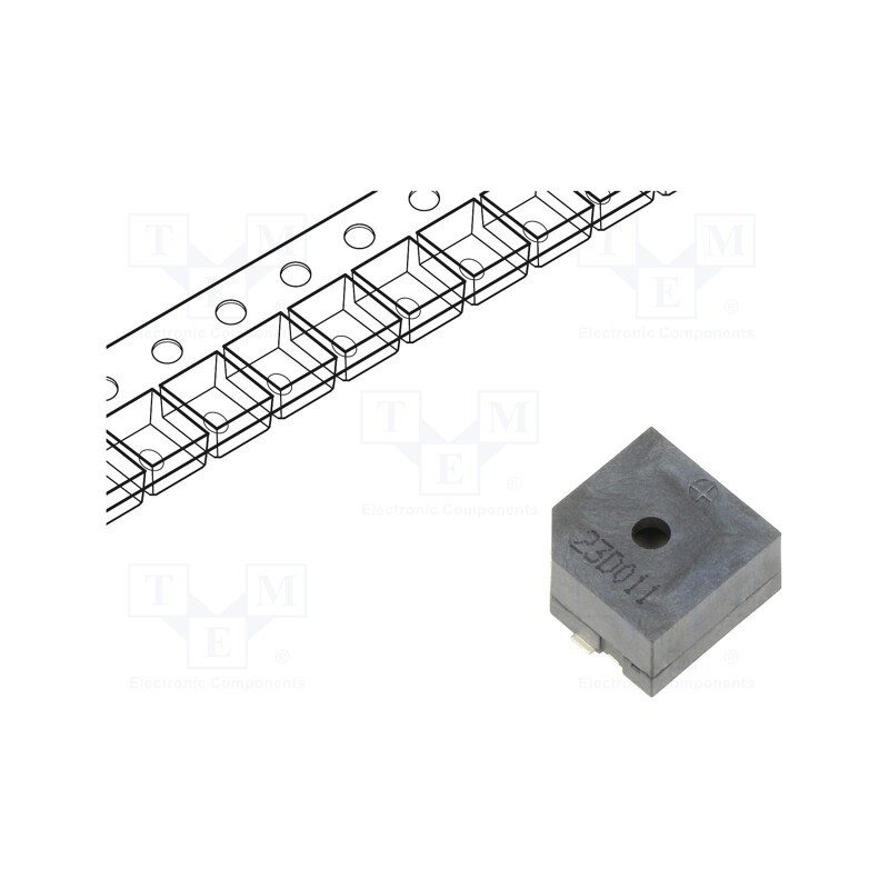 1 pcs x Cre-sound Electronics - LET1370HS-05 - Sound transducer: electromagnetic alarm, 2.4kHz, 40mA, -40÷105°C
