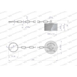 Aluminum cover, plug, plug with internal thread