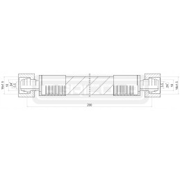 Hydraulic hose cable dn8 16 16 aa 200 215bar