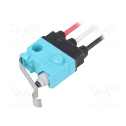 1 pcs x PANASONIC - ASQ10618 - Microswitch SNAP ACTION, 0.1A/30VDC, with lever, SPDT, ON-(ON)
