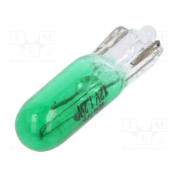 10 pcs x ELTA - EB0302TB - Filament lamp: automotive, W2x4.6d, green, 12V, 1.2W, VISIONPRO