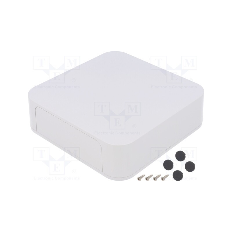 1 pcs x TAKACHI - PF15-5-15W - Enclosure: with panel, PF, X: 150mm, Y: 150mm, Z: 45mm, ABS, white