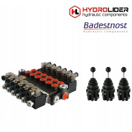 Hydraulic distributor 6 sec 40l 24v 3xjoystick