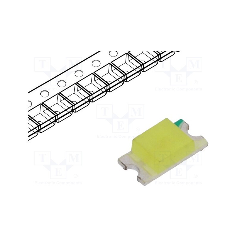 5 pcs x OPTOSUPPLY - OSW51206C1E - LED, SMD, 1206, white cold, 400÷450mcd, 120°, 20mA, 3÷3.6V, 108mW