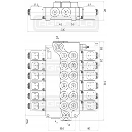 Hydro distributor 6z80 6xa1 12v 3xjoy badestnost