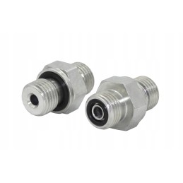 Hydraulic connection, nipple M14x1 5 orfs 9 16