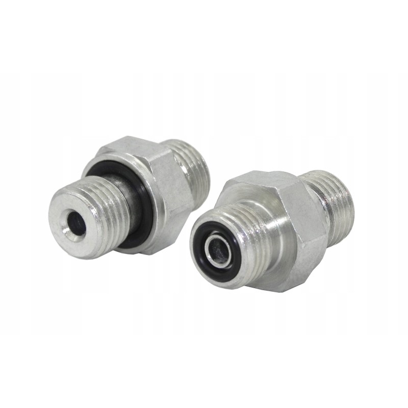 Hydraulic connection, nipple M14x1 5 orfs 9 16