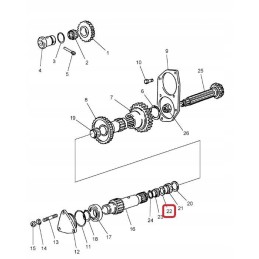 Pierscien 28 2x34 5x1 new holland case 5141500 cnh
