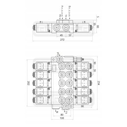 Hydro distributor 5z50 5xa1 24v 3xjoy badestnost