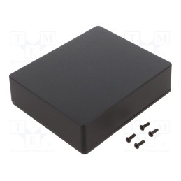 1 pcs x HAMMOND - 1590XXBK - Enclosure: multipurpose, X: 121mm, Y: 145mm, Z: 39mm, 1590, aluminium