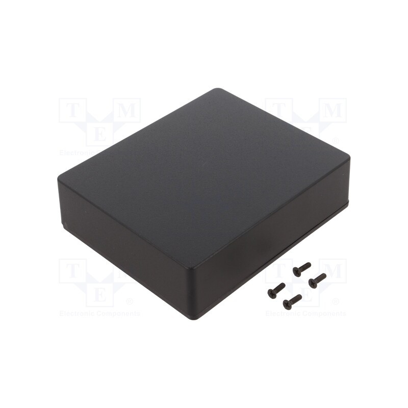 1 pcs x HAMMOND - 1590XXBK - Enclosure: multipurpose, X: 121mm, Y: 145mm, Z: 39mm, 1590, aluminium