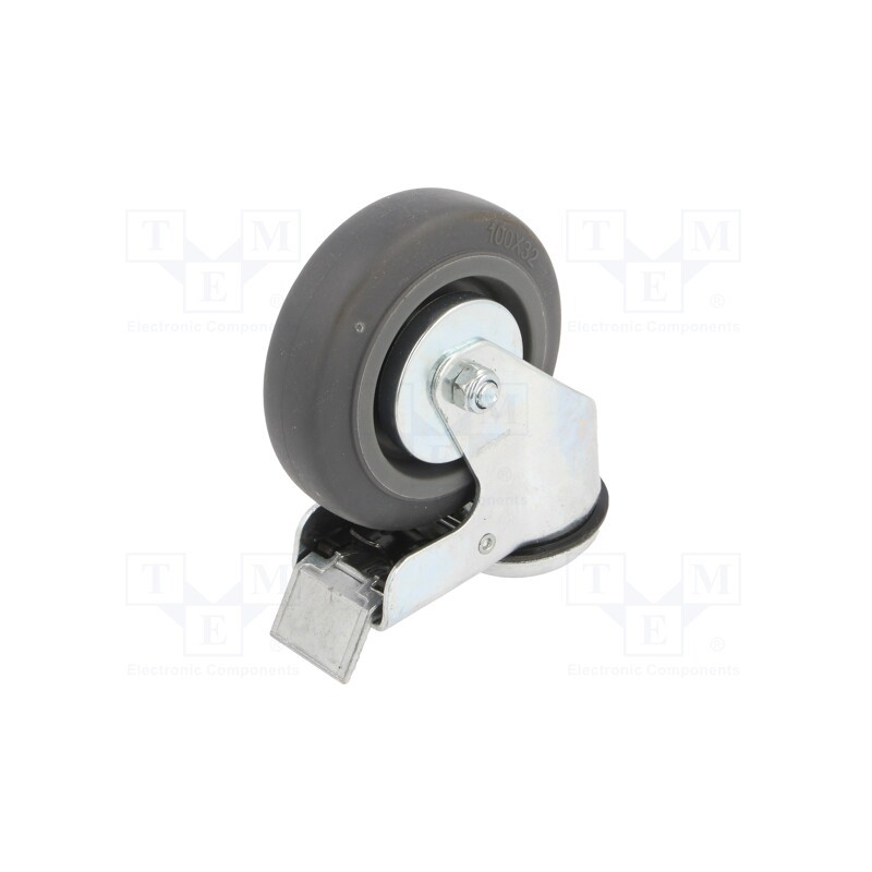 1 pcs x COLSON - BEPE 1005 6001 P - Transport wheel, Ø: 100mm, H: 135mm, torsional with lock, 100kg