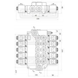 hydr distributor 5z80 5xa1 12v 3xjoy badestnost