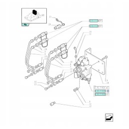 New Holland TD Case JX hydraulic distributor