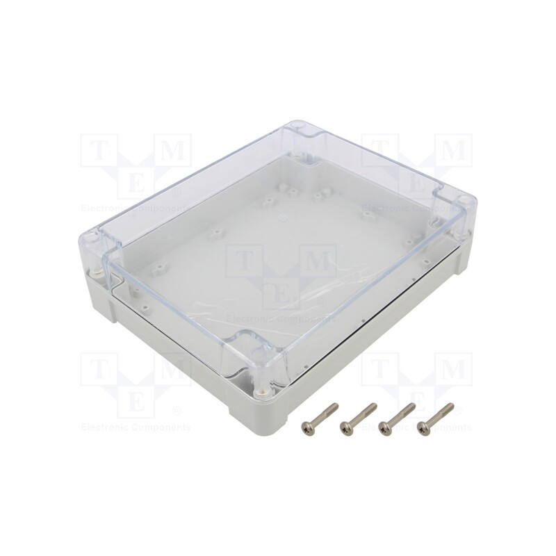 1 pcs x KRADEX - ZP240.190.60SJP TM ABS-PC - Enclosure: multipurpose, X: 190mm, Y: 240mm, Z: 60mm, ZP, ABS, IP67
