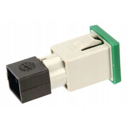 Square indicator light 12 24v green, screw-on 22