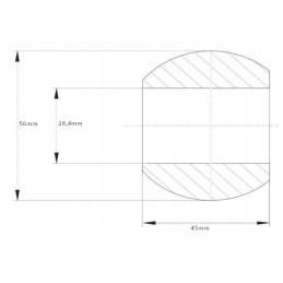 Lower lever ball cat 2 2 oe28 4 56x45mm kramp