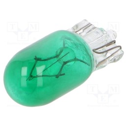 20 pcs x ELTA - EB0494TB - Filament lamp: automotive, W2,1x9,5d, green, 12V, 5W, VISIONPRO