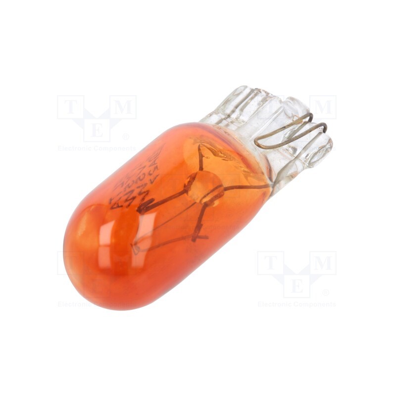 20 pcs x ELTA - EB0498TB - Filament lamp: automotive, W2,1x9,5d, orange, 12V, 5W, VISIONPRO