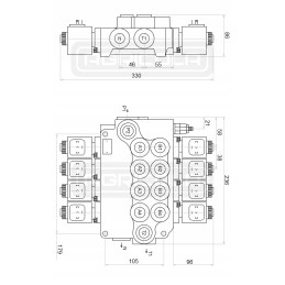 Distributor hydr 4z80 4xa1 12v 2xjoy badestnost