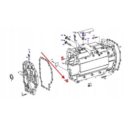 F824100050060 gearbox housing pin