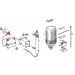 345901140030 warning lamp spring