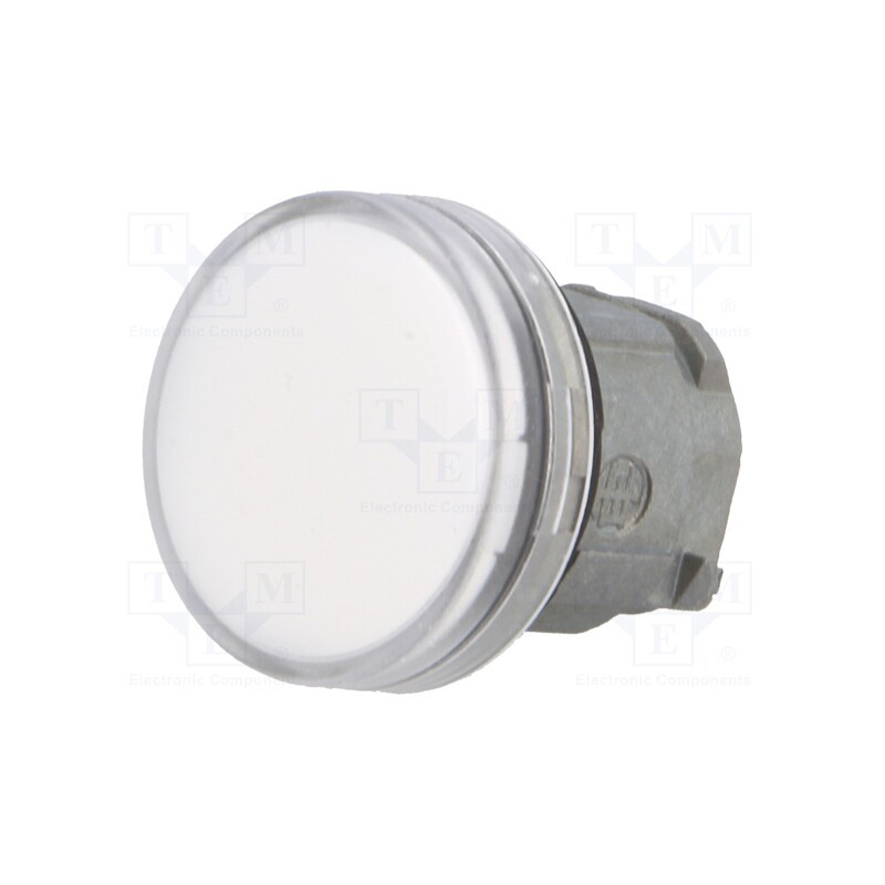 1 pcs x SCHNEIDER ELECTRIC - ZB4BV013 - Control lamp, 22mm, Harmony XB4, -25÷70°C, Ø22mm, IP66, white