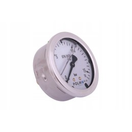 Glycerine manometer m63 400 bar bottom g1 4 polmo