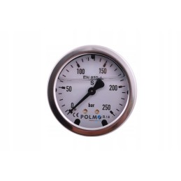 Glycerine manometer m63 400 bar bottom g1 4 polmo