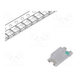5 pcs x OPTOSUPPLY - OSB51206C1E - LED, SMD, 1206, blue, 80÷100mcd, 3.2x1.6x1.8mm, 120°, 3÷3.6V, 20mA