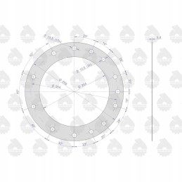 Rear axle tube gasket 0 5mm c 330 orig