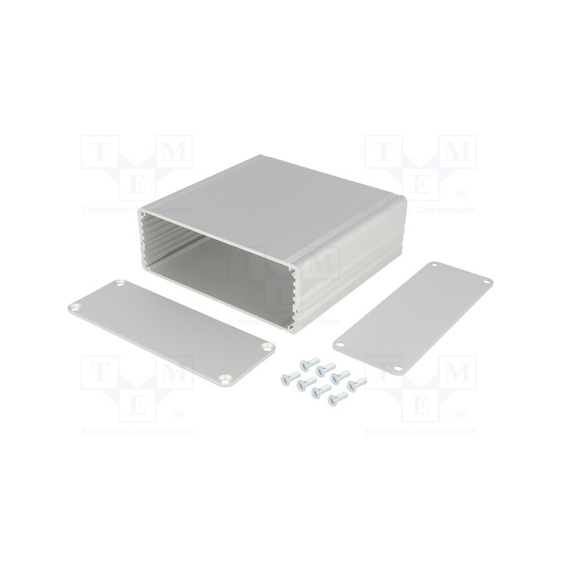 1 pcs x FISCHER ELEKTRONIK - AKG 105 38 100 ME - Enclosure: with panel, AKG, X: 105mm, Y: 100mm, Z: 38mm, aluminium