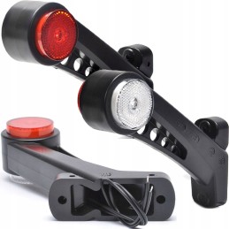 A set of LED marker lamps with a trailer reflector