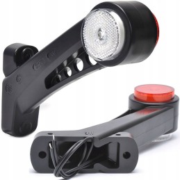 A set of LED marker lamps with a trailer reflector