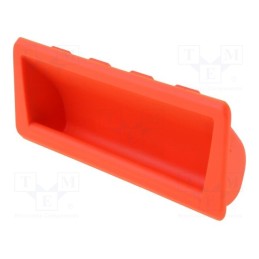 1 pcs x ELESA+GANTER - 51955-C2 - Holder, technopolymer PA, orange, L: 37mm, W: 92mm, F2: 0.5kN, D: 19mm