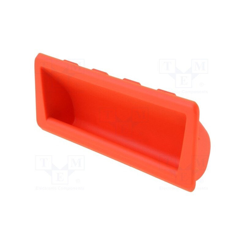 1 pcs x ELESA+GANTER - 51955-C2 - Holder, technopolymer PA, orange, L: 37mm, W: 92mm, F2: 0.5kN, D: 19mm