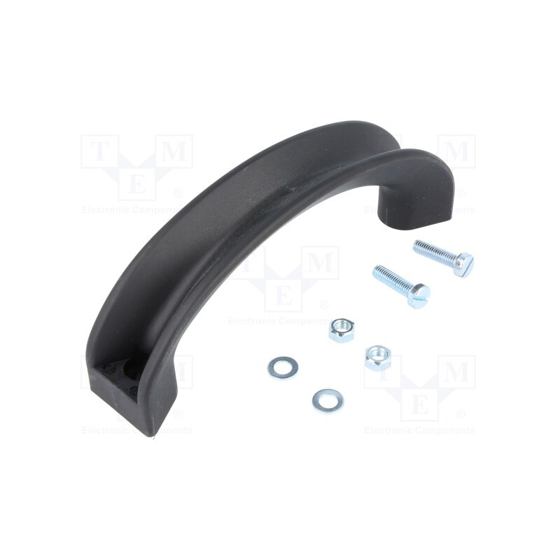 1 pcs x MENTOR - 3212.12 - Handle, polyamide, black, H: 50mm, L: 140mm, W: 15mm