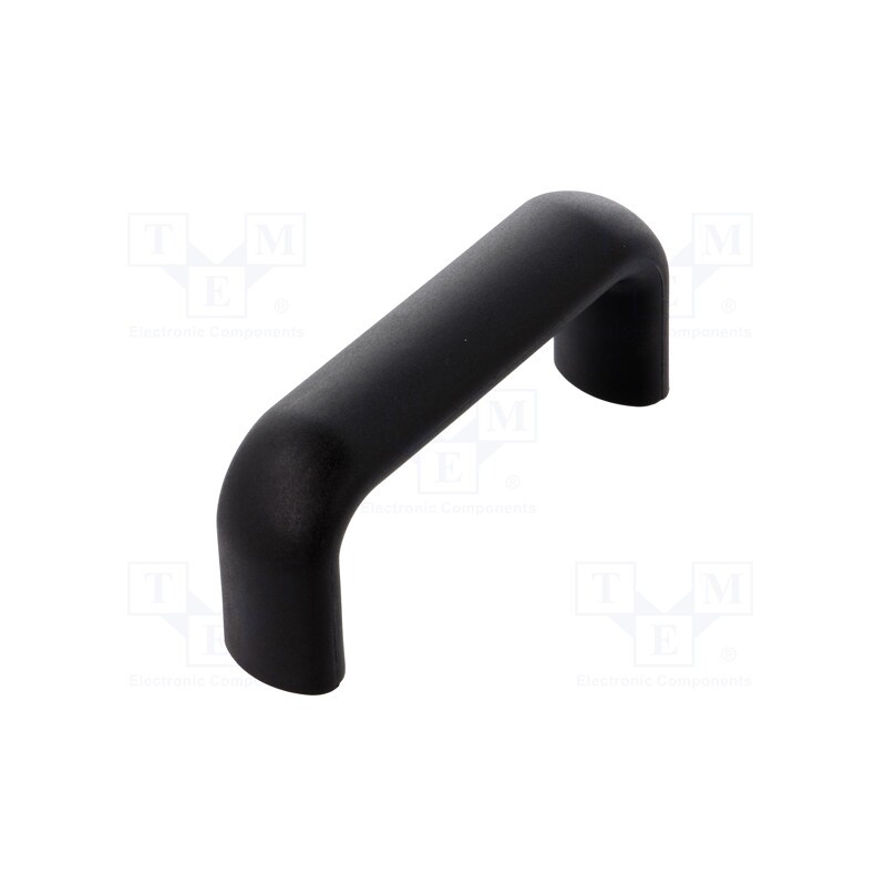 1 pcs x ELESA+GANTER - 37301 - Handle, technopolymer PP, black, H: 44mm, L: 100mm, W: 23mm