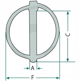 Snap pin 60mm 70mm granite