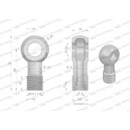 Ring connector fi12 8l m14x1 5 warynski sprz
