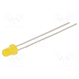 5 pcs x LITEON - LTL1NHSH6D - LED, 3mm, yellow, 65mcd, 60°, Front: convex, 2÷2.5V, No.of term: 2